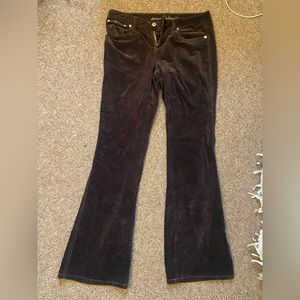 Y2K corduroy bell bottom low rise jeans size 5
